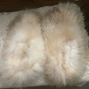 Plush, Fluffy Alpaca Slippers